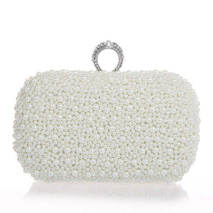 Elegant Clutch Bags with Imitation Pearls