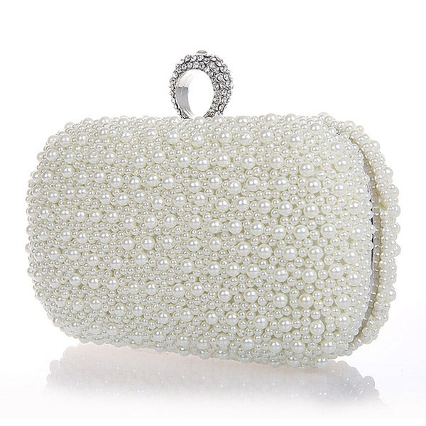 Elegant Clutch Bags with Imitation Pearls