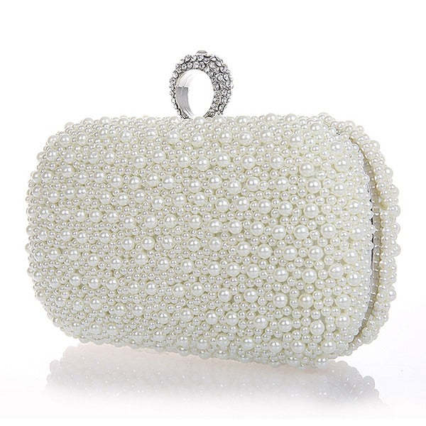 Elegant Clutch Bags with Imitation Pearls