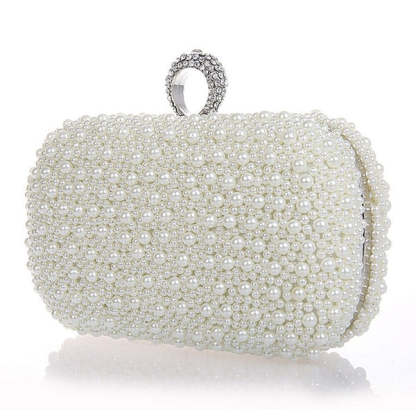 Elegant Clutch Bags with Imitation Pearls