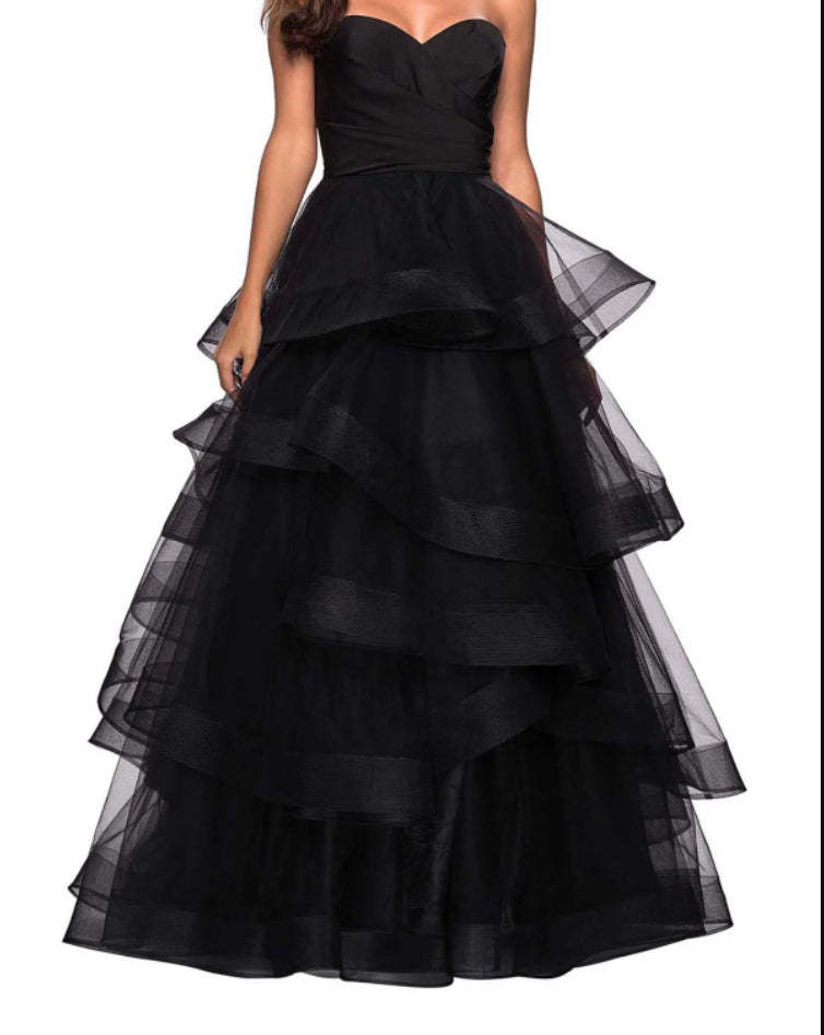 Sweetheart A-Line Prom Dress with Ruffles for Evening Events