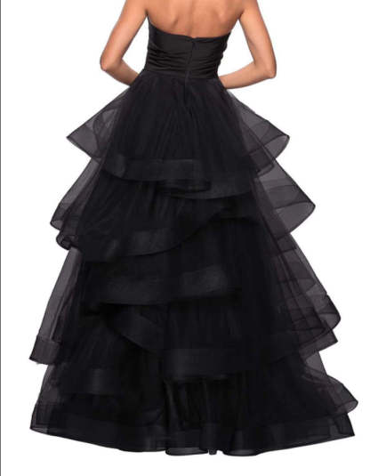 Sweetheart A-Line Prom Dress with Ruffles for Evening Events