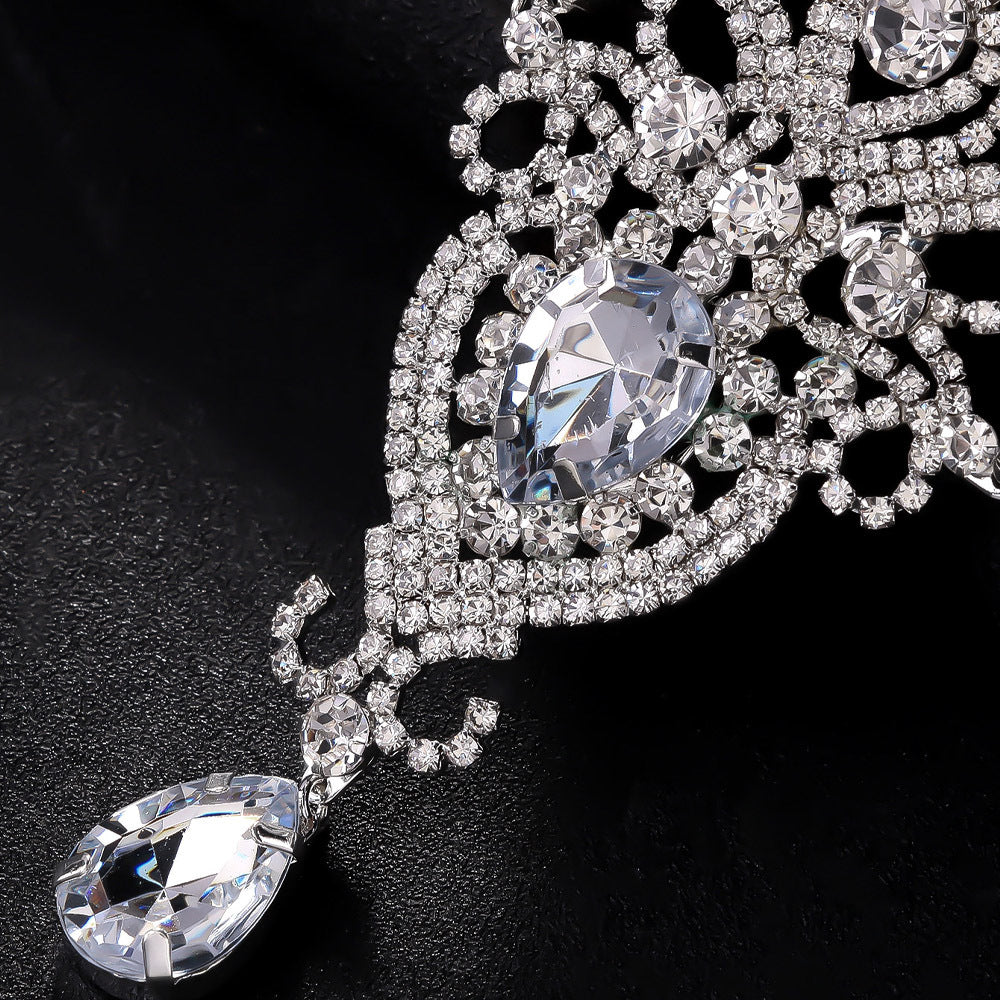 Exquisite Vintage 1920s Rhinestone Hairband with Feather