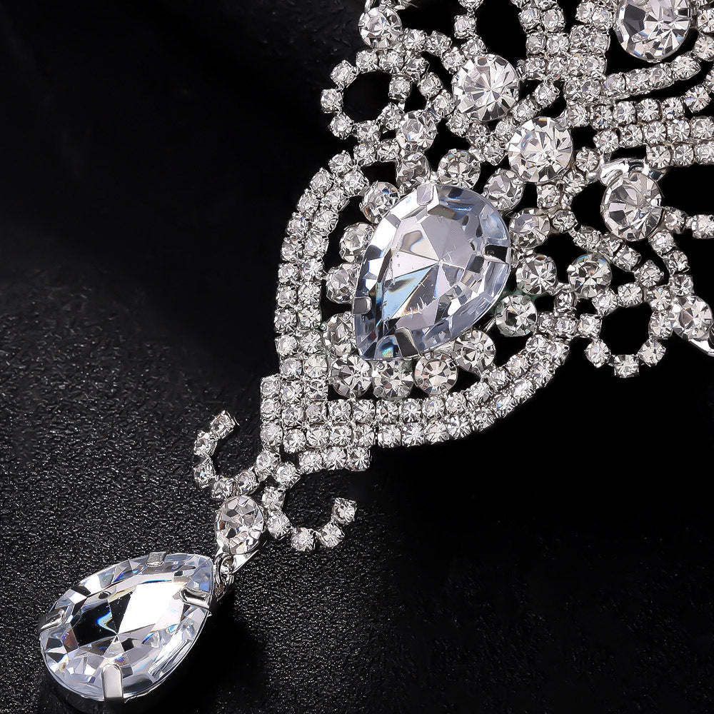 Exquisite Vintage 1920s Rhinestone Hairband with Feather