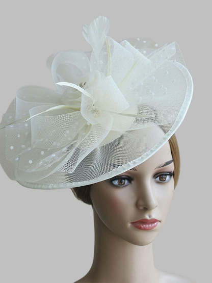 Classic Organza Fedora Hat for Women's Weddings and Daytime Events Feathered and Bow-Adorned