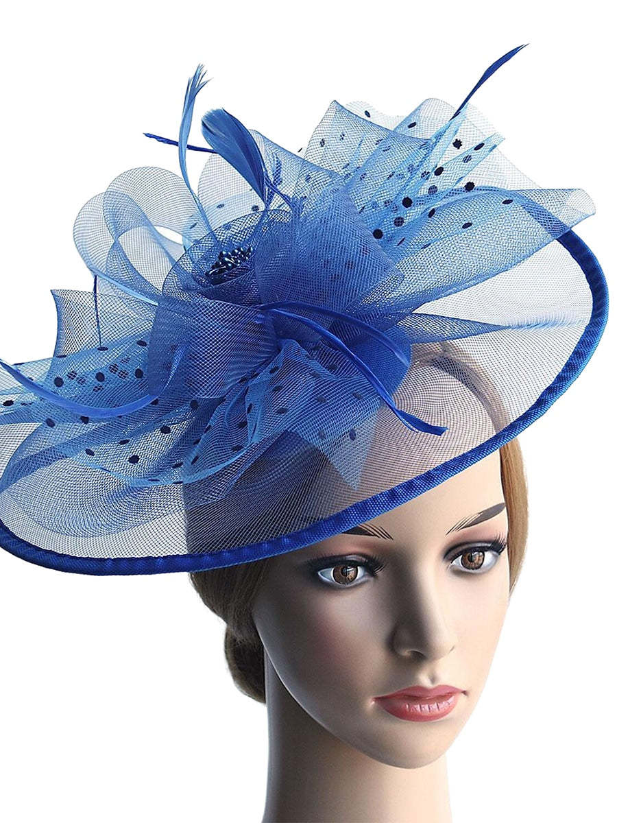 Classic Organza Fedora Hat for Women's Weddings and Daytime Events Feathered and Bow-Adorned