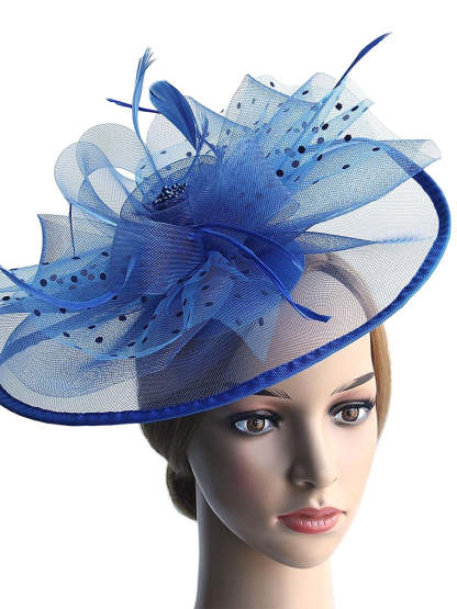 Classic Organza Fedora Hat for Women's Weddings and Daytime Events Feathered and Bow-Adorned