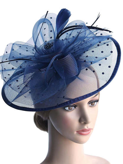Classic Organza Fedora Hat for Women's Weddings and Daytime Events Feathered and Bow-Adorned