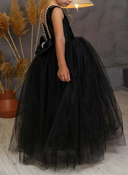 Girl's A-Line Princess Dresses Featuring Bowknot and Beading