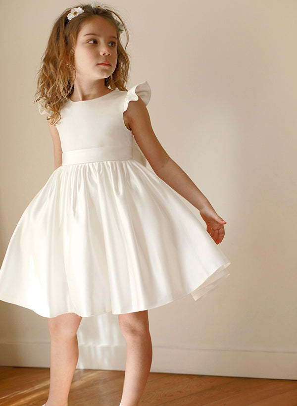 Princess A-Line Dresses for Girls Featuring Bowknots and Beading