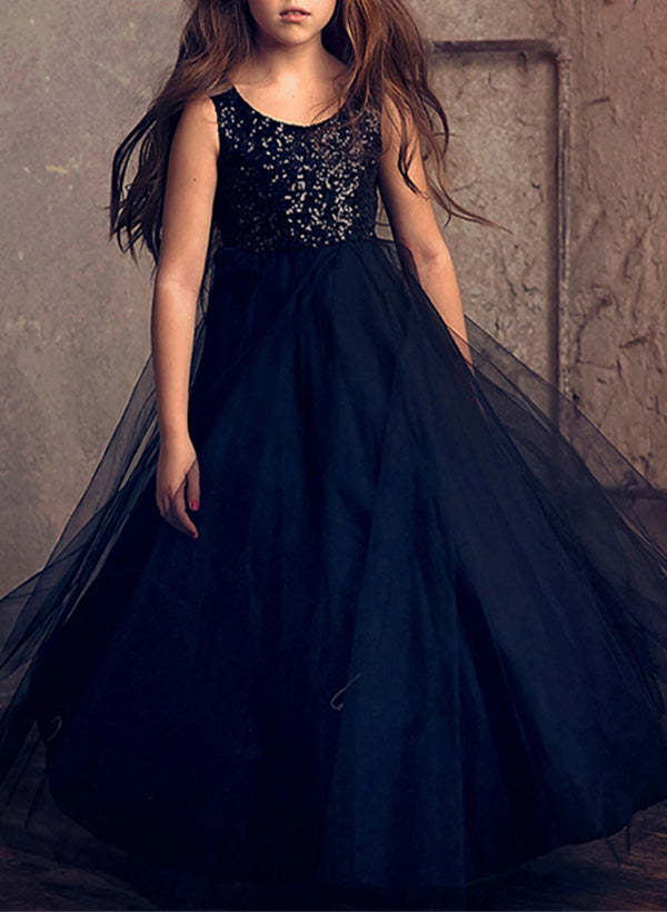 Sequined Flower Girl Dresses in A-Line and Princess Styles