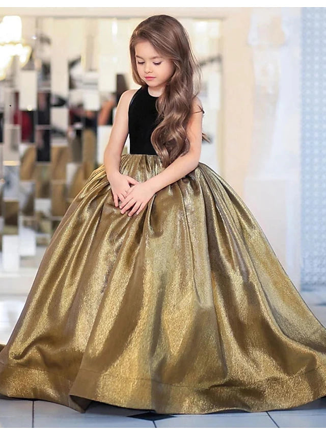 Elegant Formal Party Dresses for Girls with Bowknot