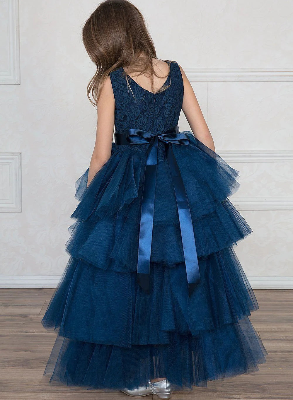Tulle Flower Girl Ball Gowns Featuring Beading