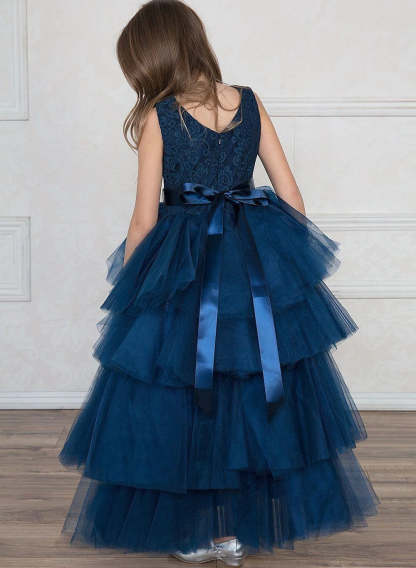 Tulle Flower Girl Ball Gowns Featuring Beading