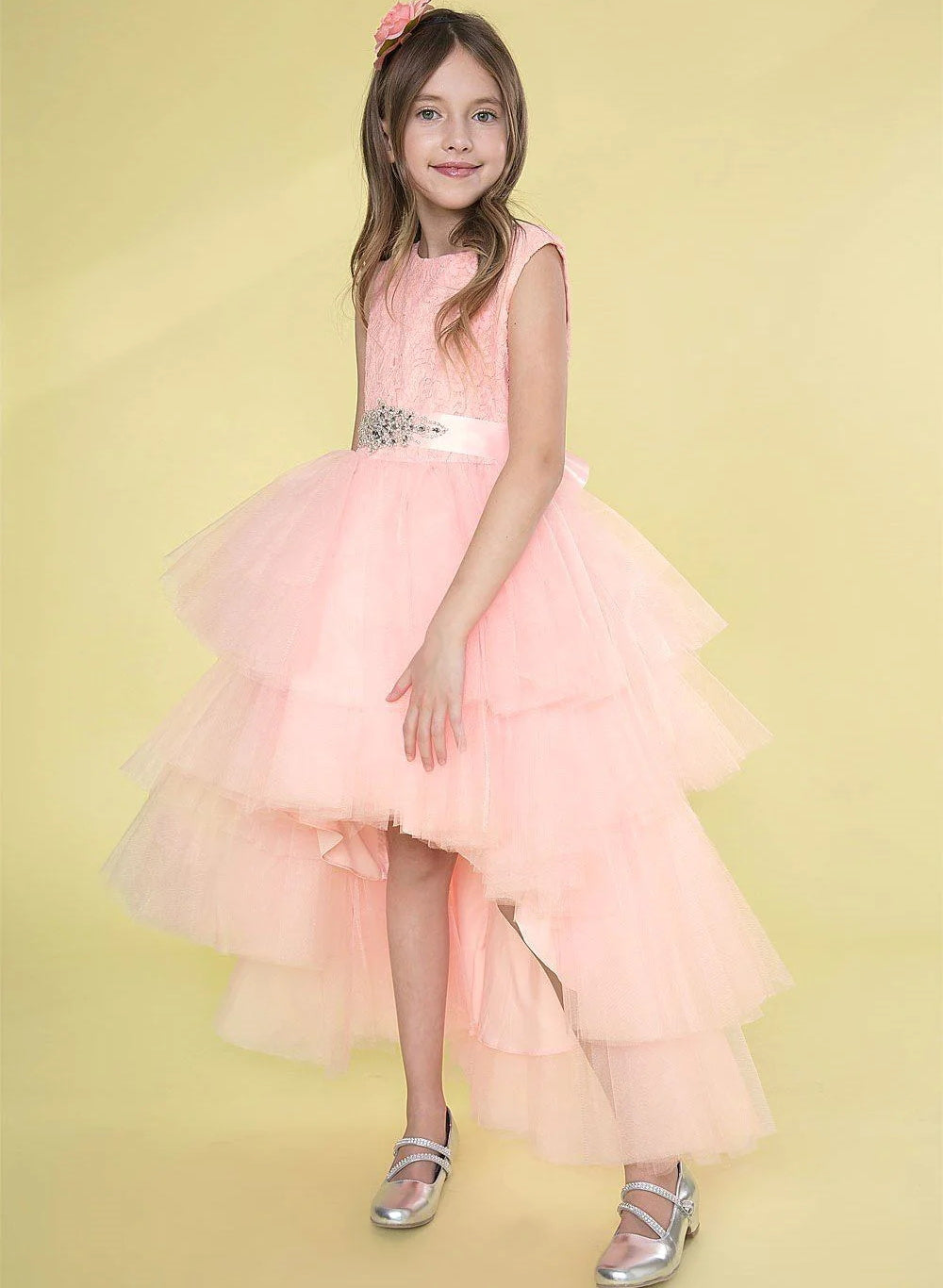 Tulle Flower Girl Ball Gowns Featuring Beading
