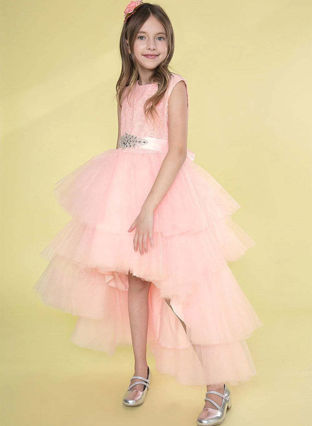 Tulle Flower Girl Ball Gowns Featuring Beading