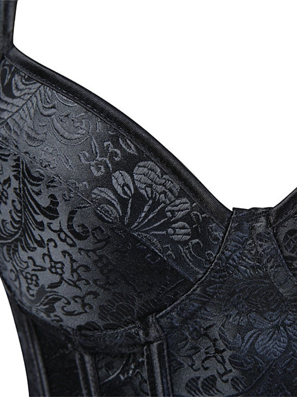 Flower Push Up Overbust Corsets with Tummy Control for Women, Perfect for Wedding or Party