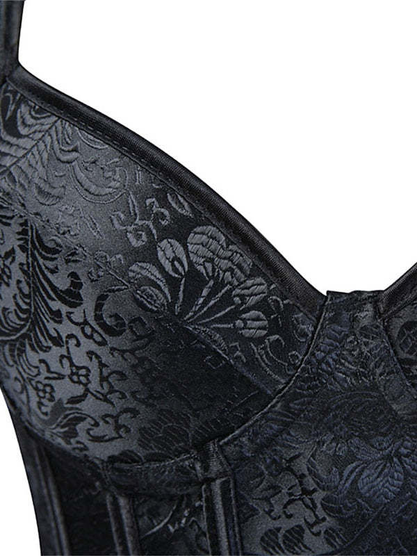 Flower Push Up Overbust Corsets with Tummy Control for Women, Perfect for Wedding or Party