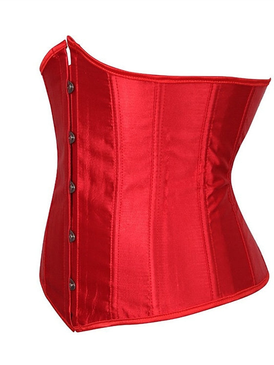 Jacquard Overbust Corsets for Women with Hook & Eye Closure, Tummy Control and Push-Up Effect, Perfect for Weddings, Parties, Birthdays, and Halloween-BMbridal.UK