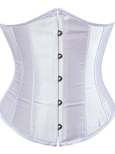Jacquard Overbust Corsets for Women with Hook & Eye Closure, Tummy Control and Push-Up Effect, Perfect for Weddings, Parties, Birthdays, and Halloween-BMbridal.UK