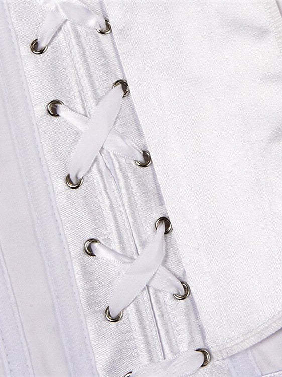 Jacquard Overbust Corsets for Women with Hook & Eye Closure, Tummy Control and Push-Up Effect, Perfect for Weddings, Parties, Birthdays, and Halloween-BMbridal.UK