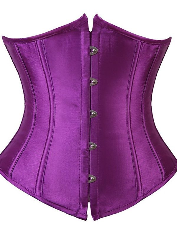 Jacquard Overbust Corsets for Women with Hook & Eye Closure, Tummy Control and Push-Up Effect, Perfect for Weddings, Parties, Birthdays, and Halloween-BMbridal.UK