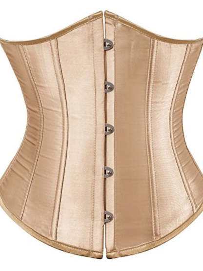 Jacquard Overbust Corsets for Women with Hook & Eye Closure, Tummy Control and Push-Up Effect, Perfect for Weddings, Parties, Birthdays, and Halloween-BMbridal.UK