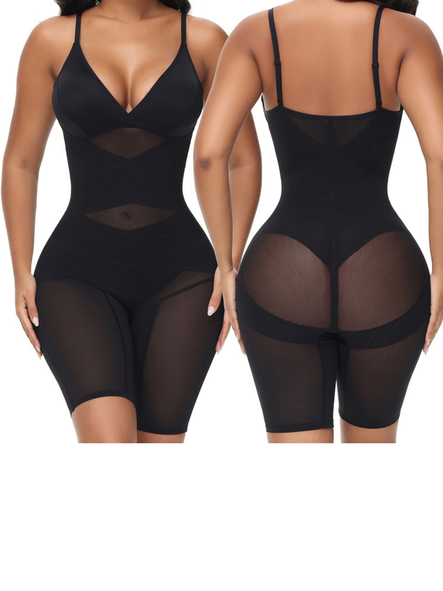 High Waist Slim Strap Shapewear in Classic Polyester for Tummy Control