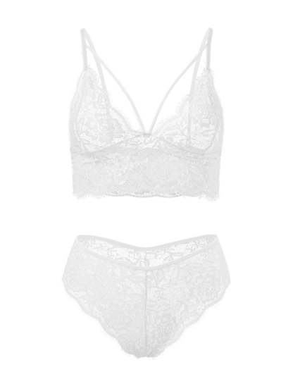 Lovely Lace Polyester Cami Set for Women