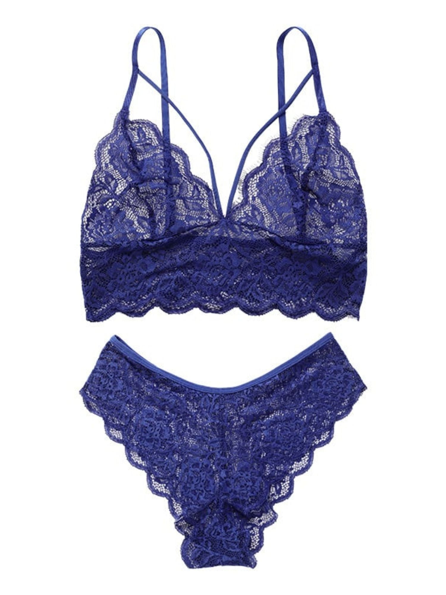 Lovely Lace Polyester Cami Set for Women