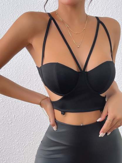 Elegant Bow Tie Shapewear Bra with Deep V for Women