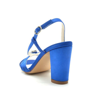 Chic Strappy Bridal Shoes with Ruffles and Open Toe Block Heel