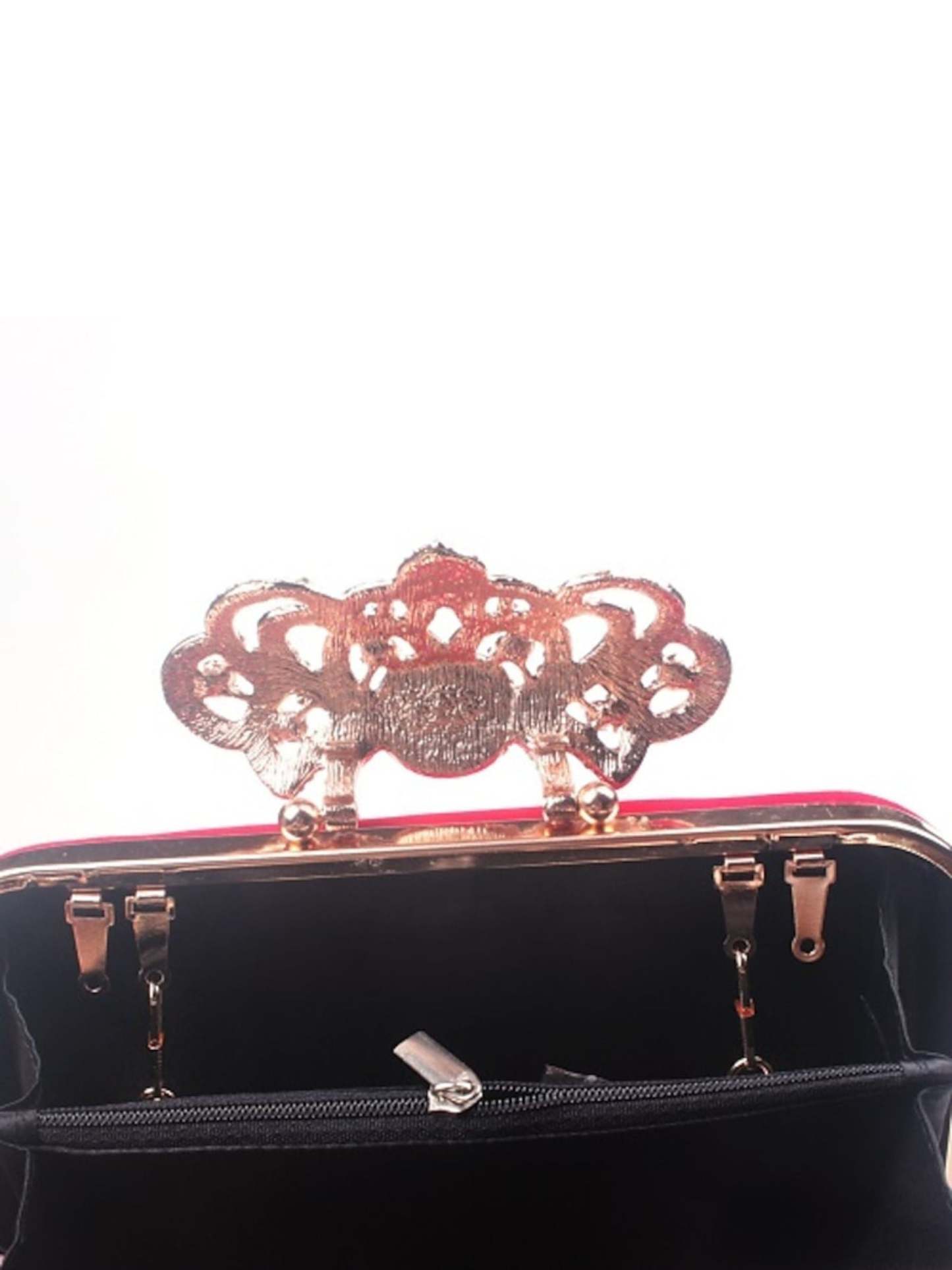 Elegant Retro Velvet Clutch Bags with Rhinestone Accents
