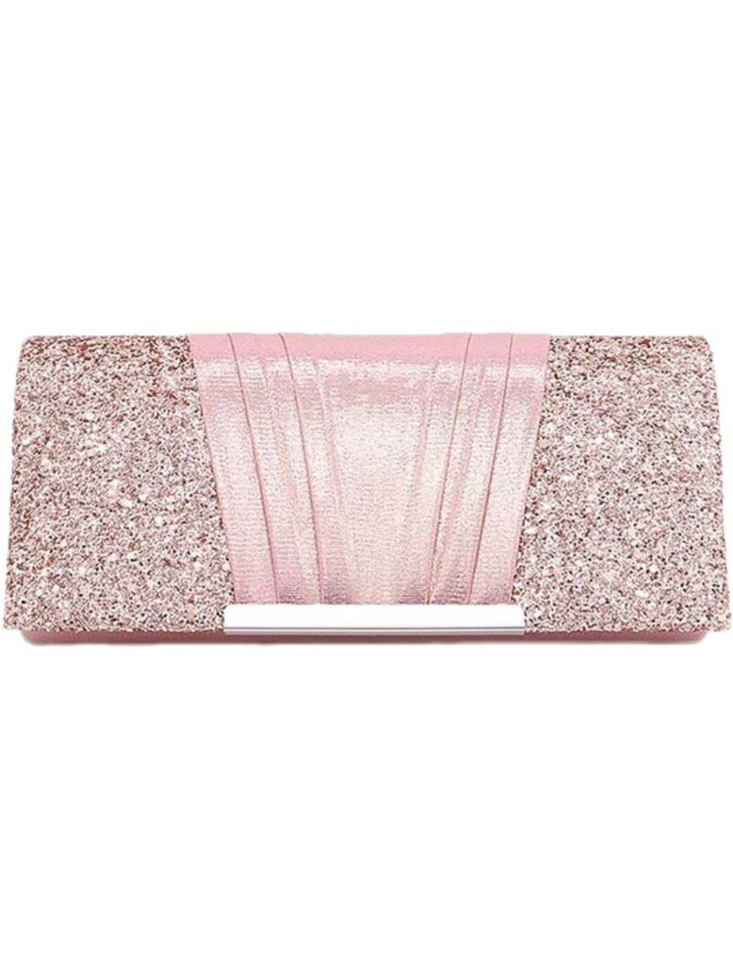 Elegant Gold Evening Clutch Bag Featuring Sparkling Sequins