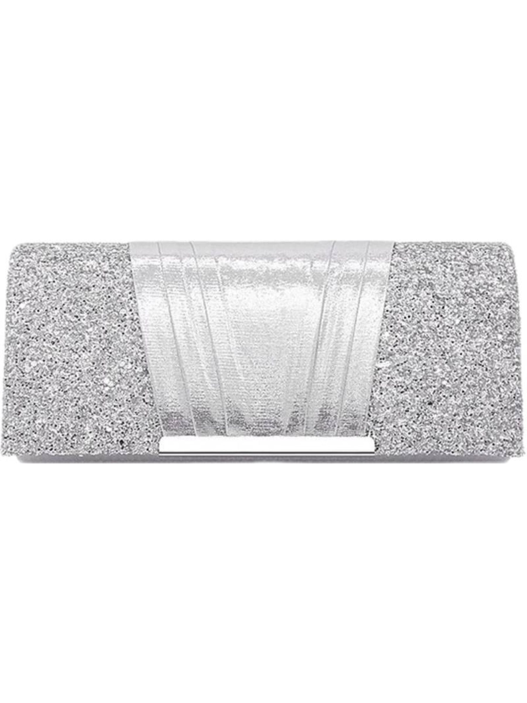 Elegant Gold Evening Clutch Bag Featuring Sparkling Sequins