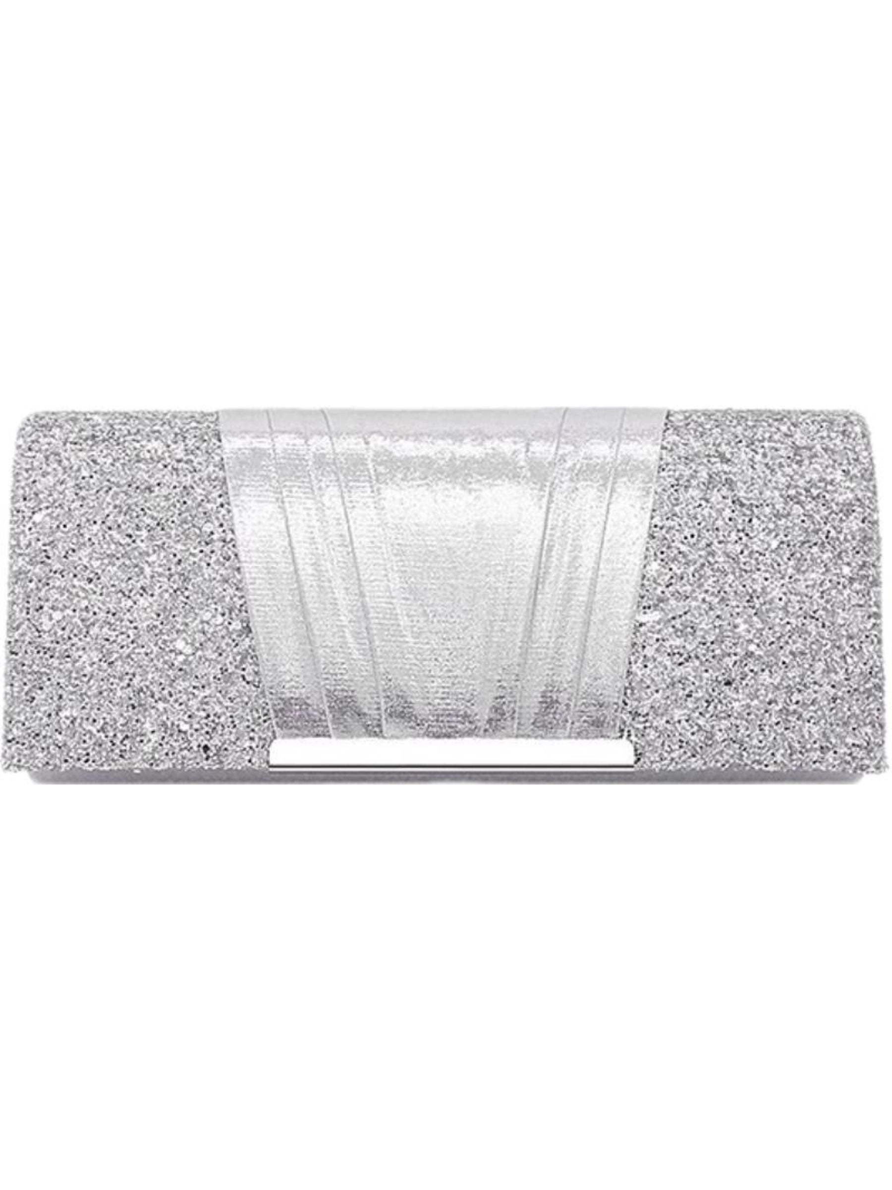 Elegant Gold Evening Clutch Bag Featuring Sparkling Sequins