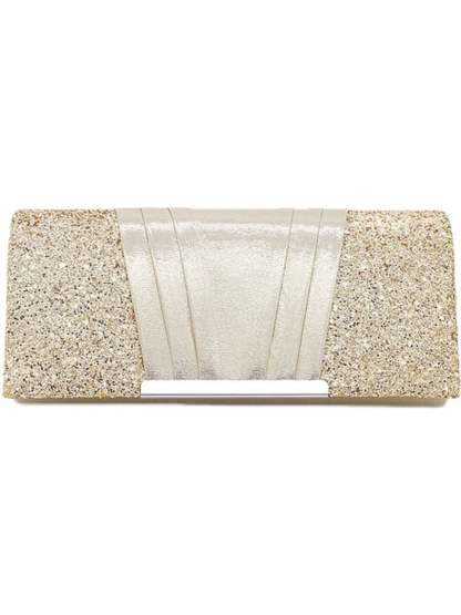 Elegant Gold Evening Clutch Bag Featuring Sparkling Sequins