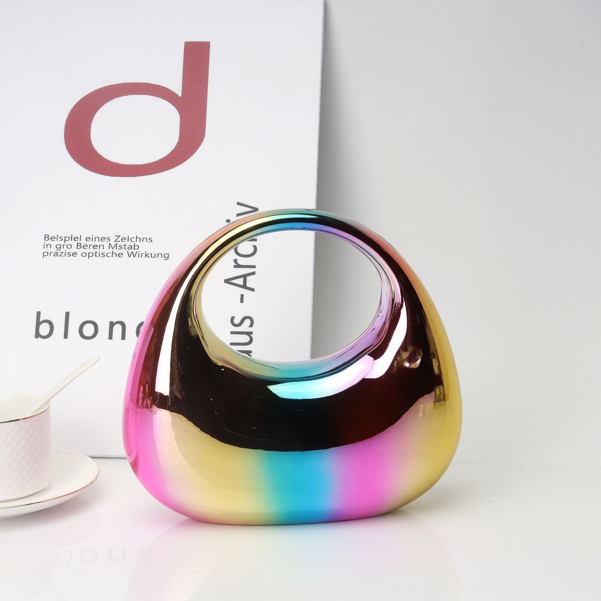 High-End Acrylic Evening Dumpling Bag with Gold Chain