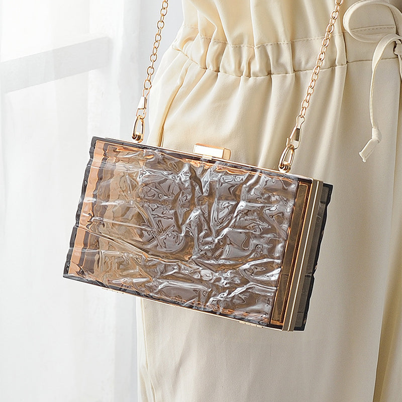 Chic High-End Daily Coffee Acrylic Jelly Clutch