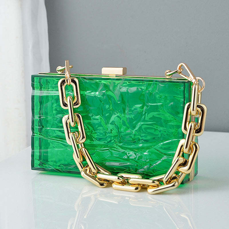 Chic High-End Daily Coffee Acrylic Jelly Clutch