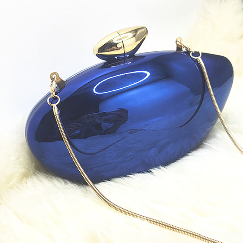 Elegant Gold Irregular Ellipse Candy Clutch for Daily and Wedding Use