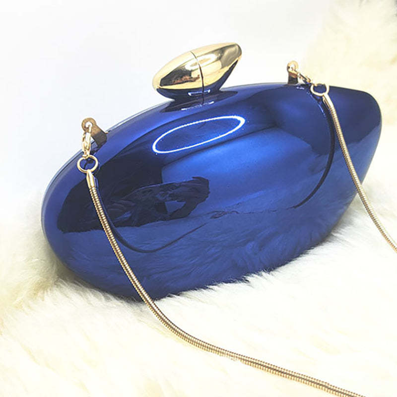 Elegant Gold Irregular Ellipse Candy Clutch for Daily and Wedding Use