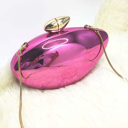 Elegant Gold Irregular Ellipse Candy Clutch for Daily and Wedding Use