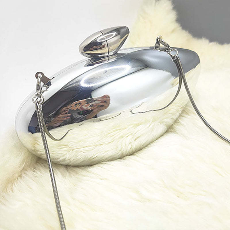 Elegant Gold Irregular Ellipse Candy Clutch for Daily and Wedding Use