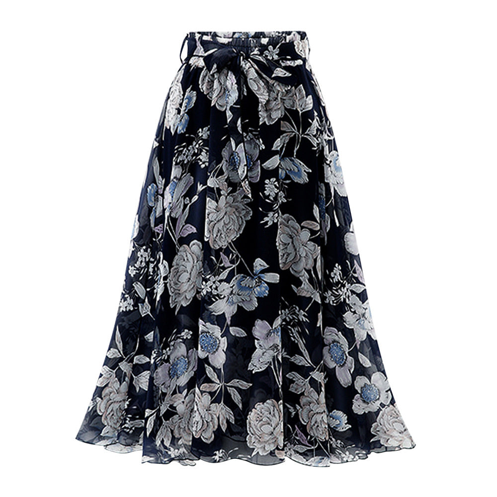 Wedding Guest Dress with A-Line Princess Skirt and Floral Detail