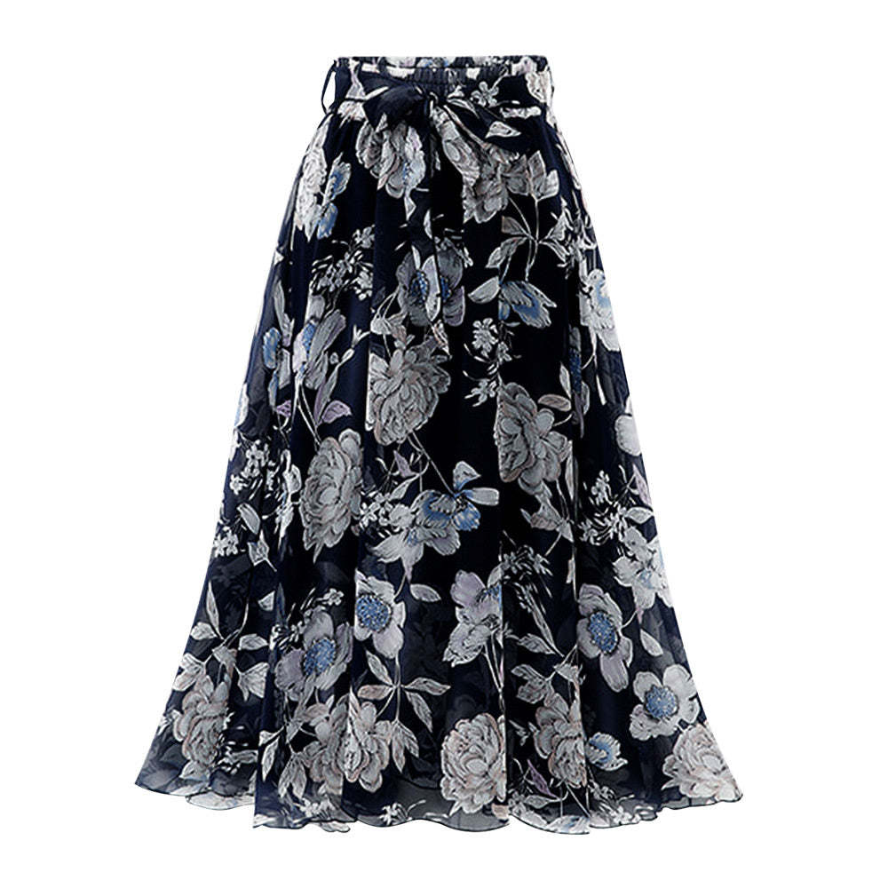 Wedding Guest Dress with A-Line Princess Skirt and Floral Detail
