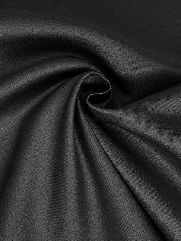 One-Shoulder Satin A-Line Floor-Length Wedding Guest Dress with Pocket Bow(s)