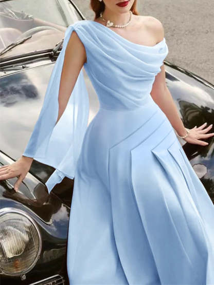 Sleeveless Tea-Length A-Line/Princess Wedding Guest Dresses