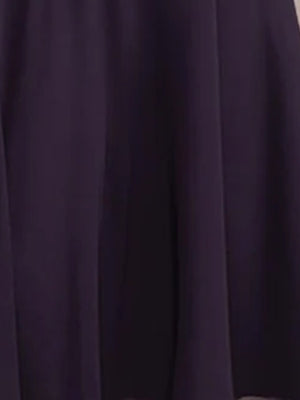 V-Neck A-Line Princess Tea-Length Dress with Half Sleeves and Lace Appliques for Mothers