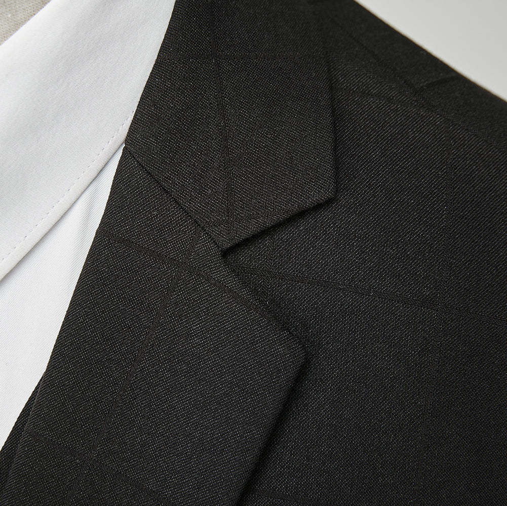 Men's Plaid 3-Piece Wedding Suit In Tailored Fit With Single Breast And Two Buttons